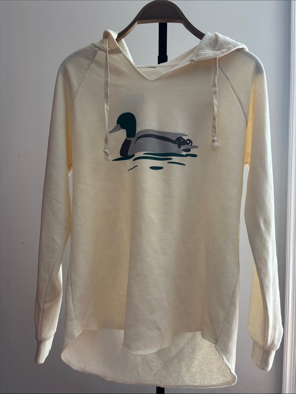 NWT Women's Mallard Duck Cream Hoodie